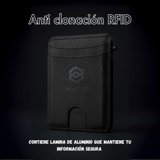 Tarjetero ASACEG A1 – Cuero genuino