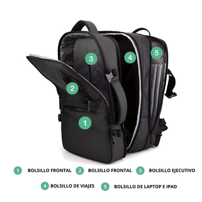 Mochila de Viaje Cabina 40L Mujer y Hombre Equipaje de Mano Avión